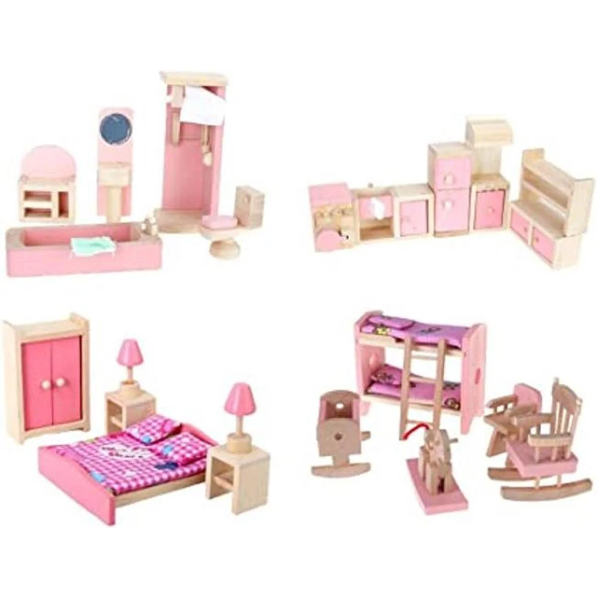 Sanway 112 Dollhouse Miniatura exterior inwardopen Puerta