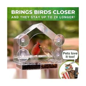 Nature Everywhere. Comedero de aves para vidrio tamaño_5
