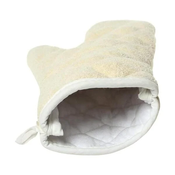 Juego de 2 guantes de horno de tela de rizo resistentes_2