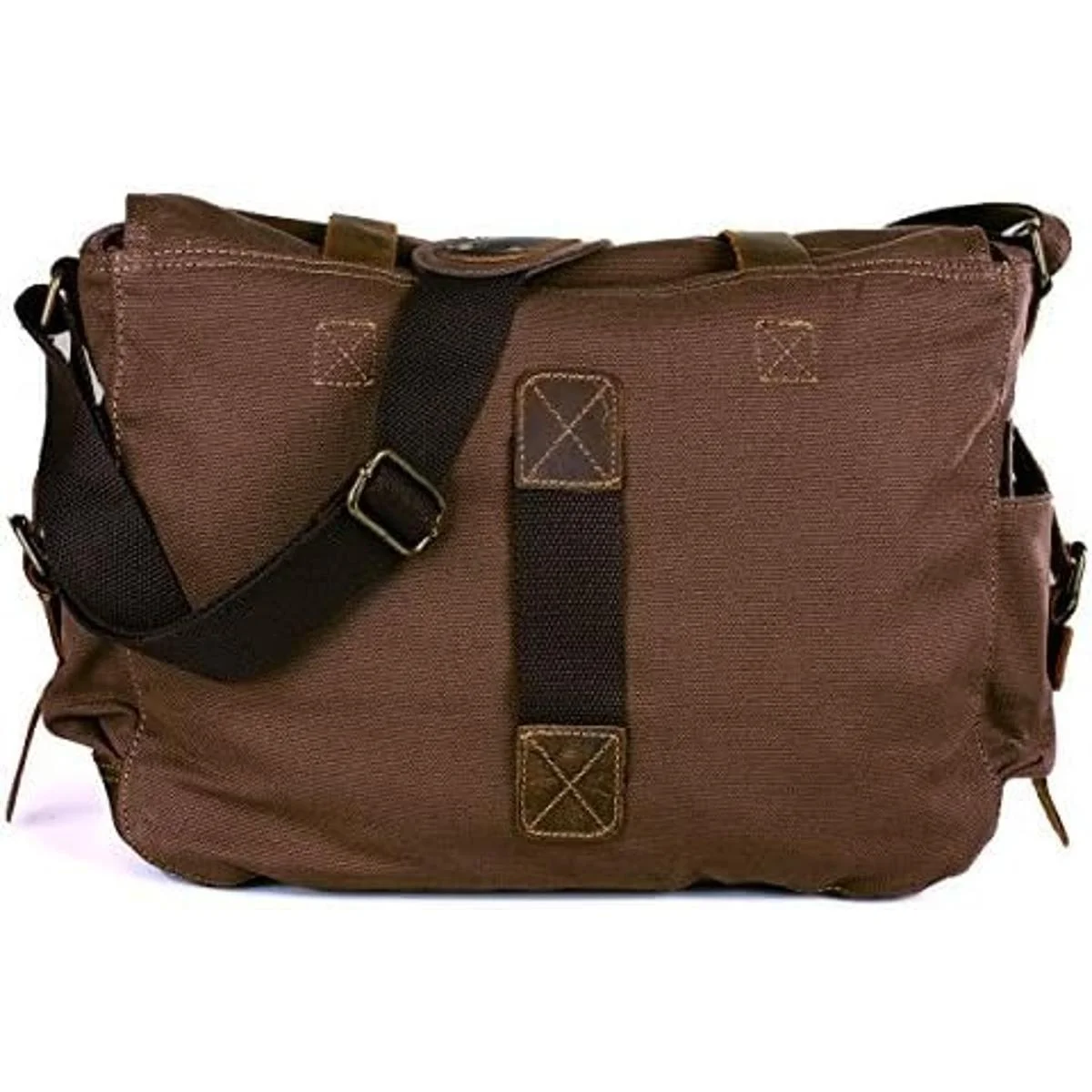 Peacechaos morral de cuero y lona para computadora_3