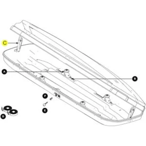Thule Elevador de tapa de repuesto para caja de techo de_3