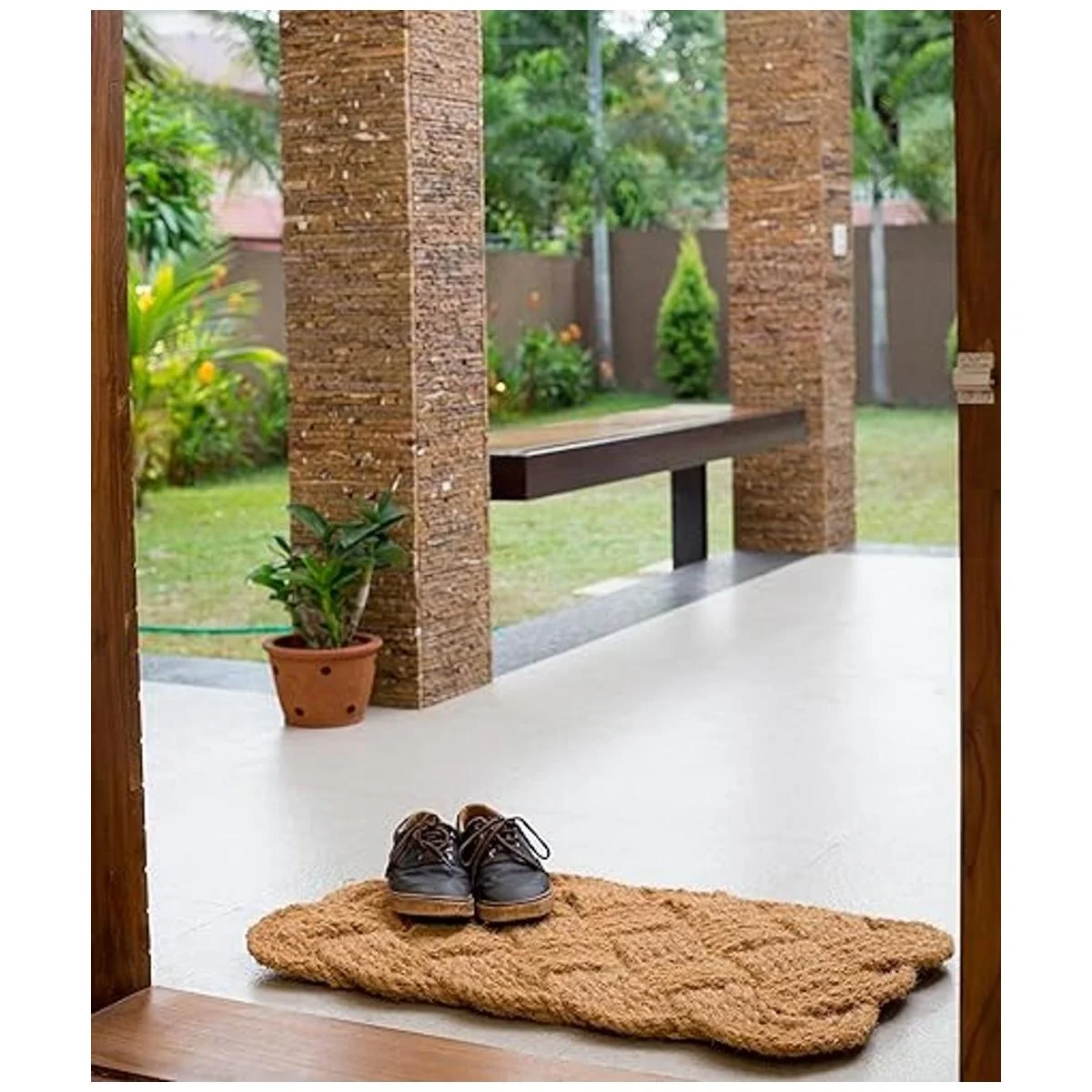 Iron Gate Tapete tejido de cuerda de yute natural de 18 x_6