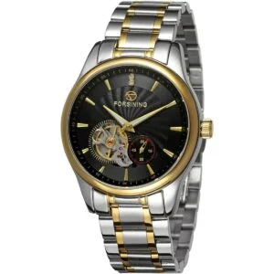 Forsining FSG9406M4T3 Reloj de pulsera analógico de acero