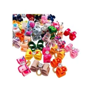 Pet Show Surtido Rhinestone Tiny 10 x 25 mm lazos de pelo
