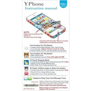 Teléfono celular de juguete Yphone para niños color_3