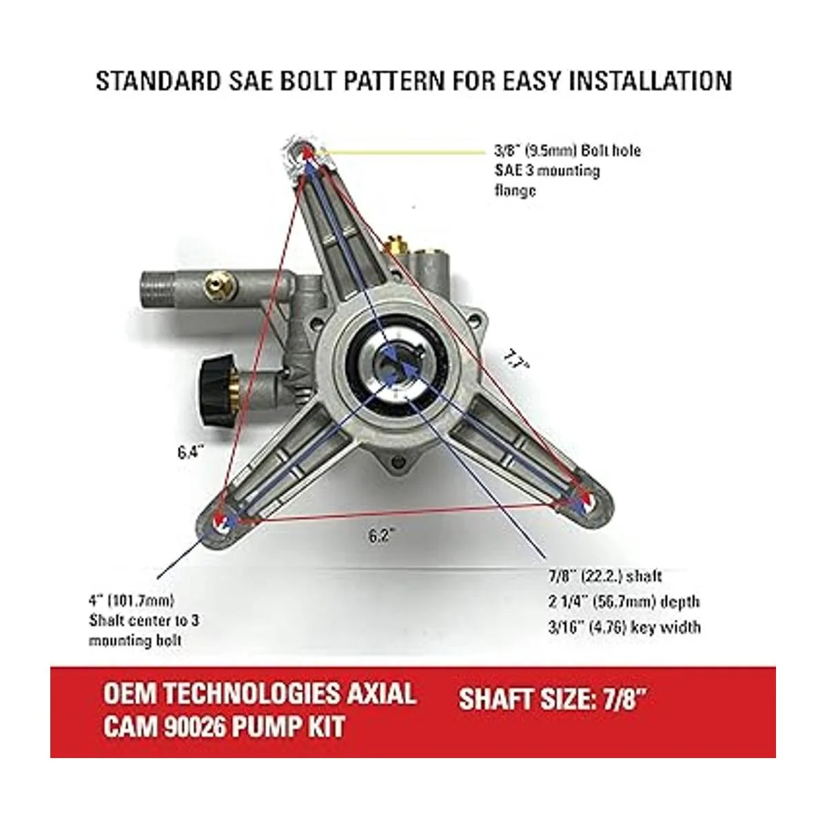OEM Technologies 90026 Kit de bomba de lavado a presión de_4