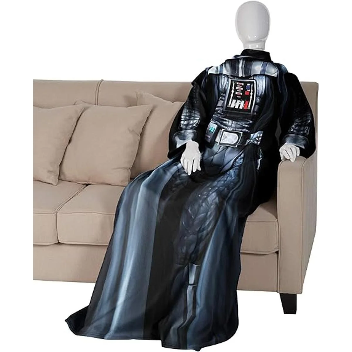 Manta con mangas cómoda con diseño de Darth Vader de La_5