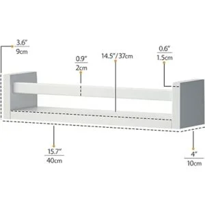 Juego de 2 cuarto de bebé estantería de pared de_3