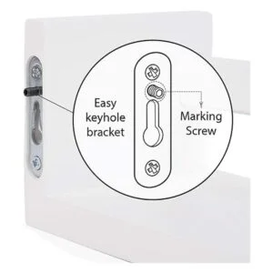 Juego de 2 cuarto de bebé estantería de pared de_5