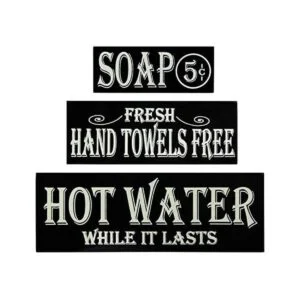 Agua caliente toallas de mano jabón lote de 3 pequeños_1