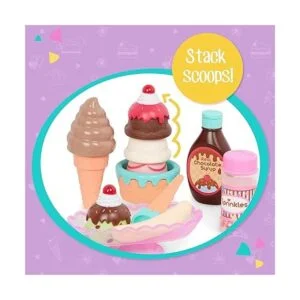 Set de 21 piezas de heladería y helados de juguete para_4