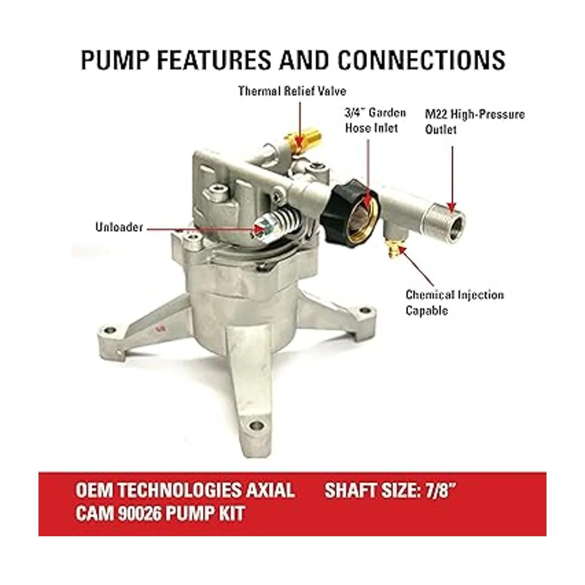 OEM Technologies 90026 Kit de bomba de lavado a presión de_2