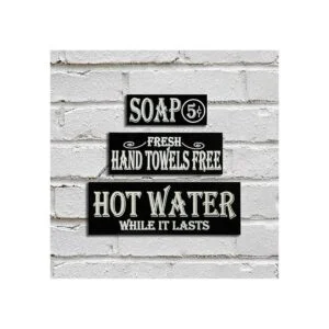 Agua caliente toallas de mano jabón lote de 3 pequeños_6