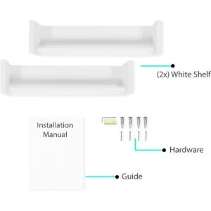Juego de 2 cuarto de bebé estantería de pared de_6