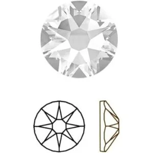 144 piezas de diamantes de imitación transparentes de