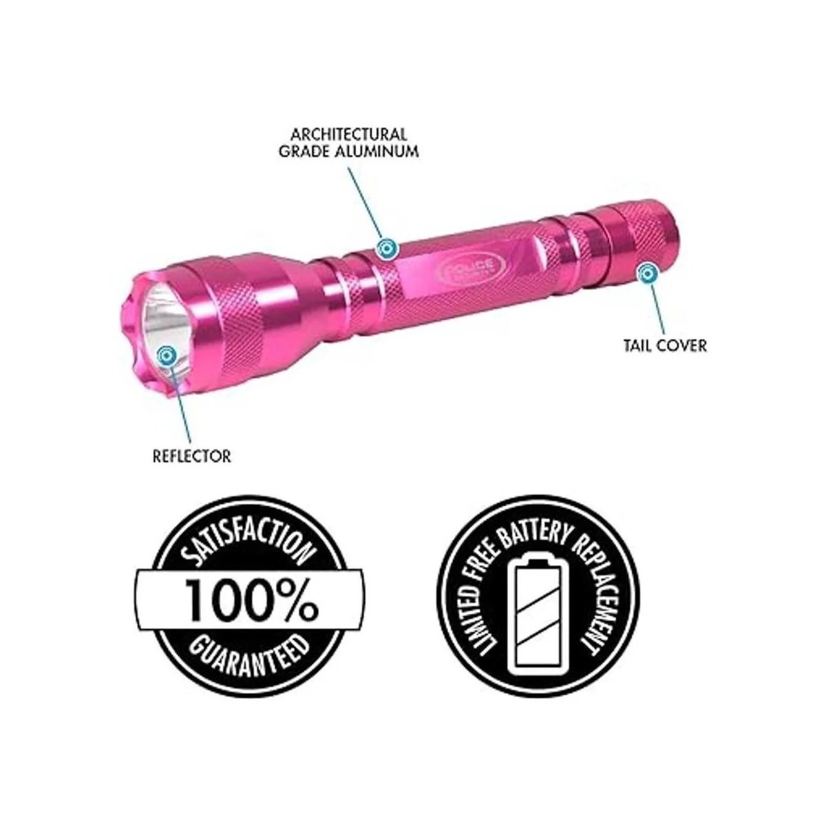 Police Security Maiden Linterna LED ultra brillante