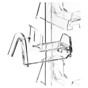 Mooca Soporte de acrílico giratorio para gafas de sol y_3