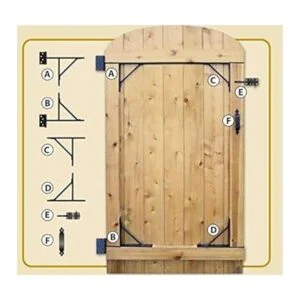 Nuvo Iron HGCBHK01 Kit de soporte para marco de esquina