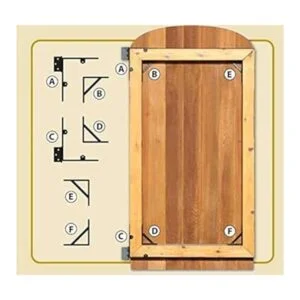 Nuvo Iron GCBHK01 Kit de soporte de marco de esquina para_5