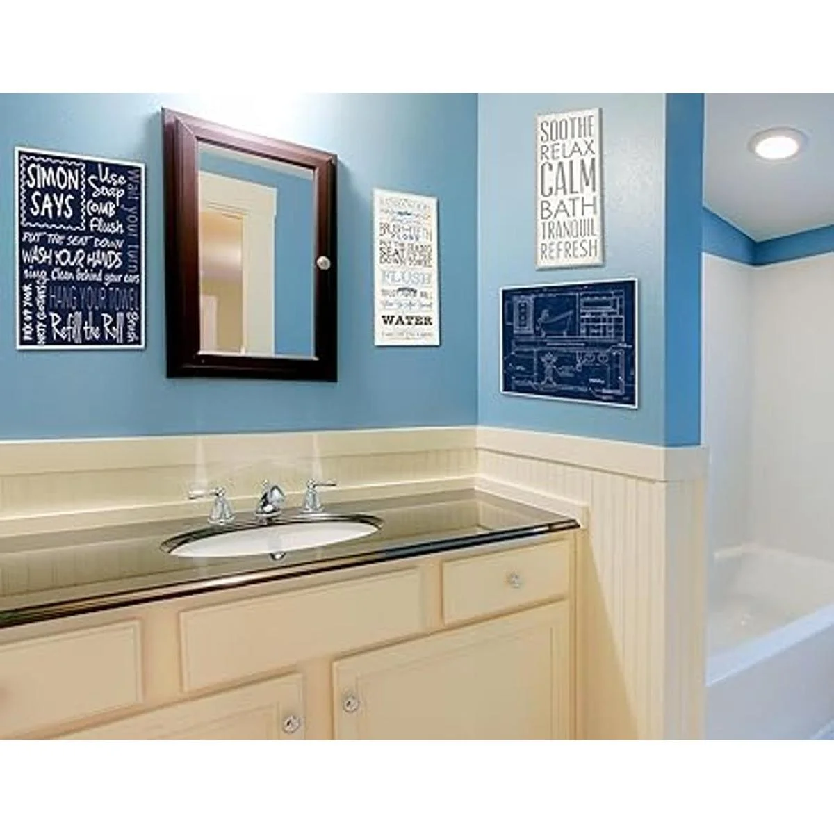 Stupell Home Décor Soothe Calm Relax Placa de pared para_2