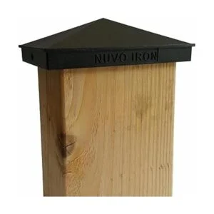 Nuvo Iron Tapa de poste pirámide 4 x 6 pulgadas color