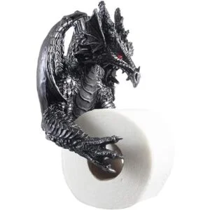 Portarrollo de papel higiénico de dragón alado mítico en_2