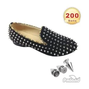 PMLAND 200 juegospares de picos de cono plateado de 0.374