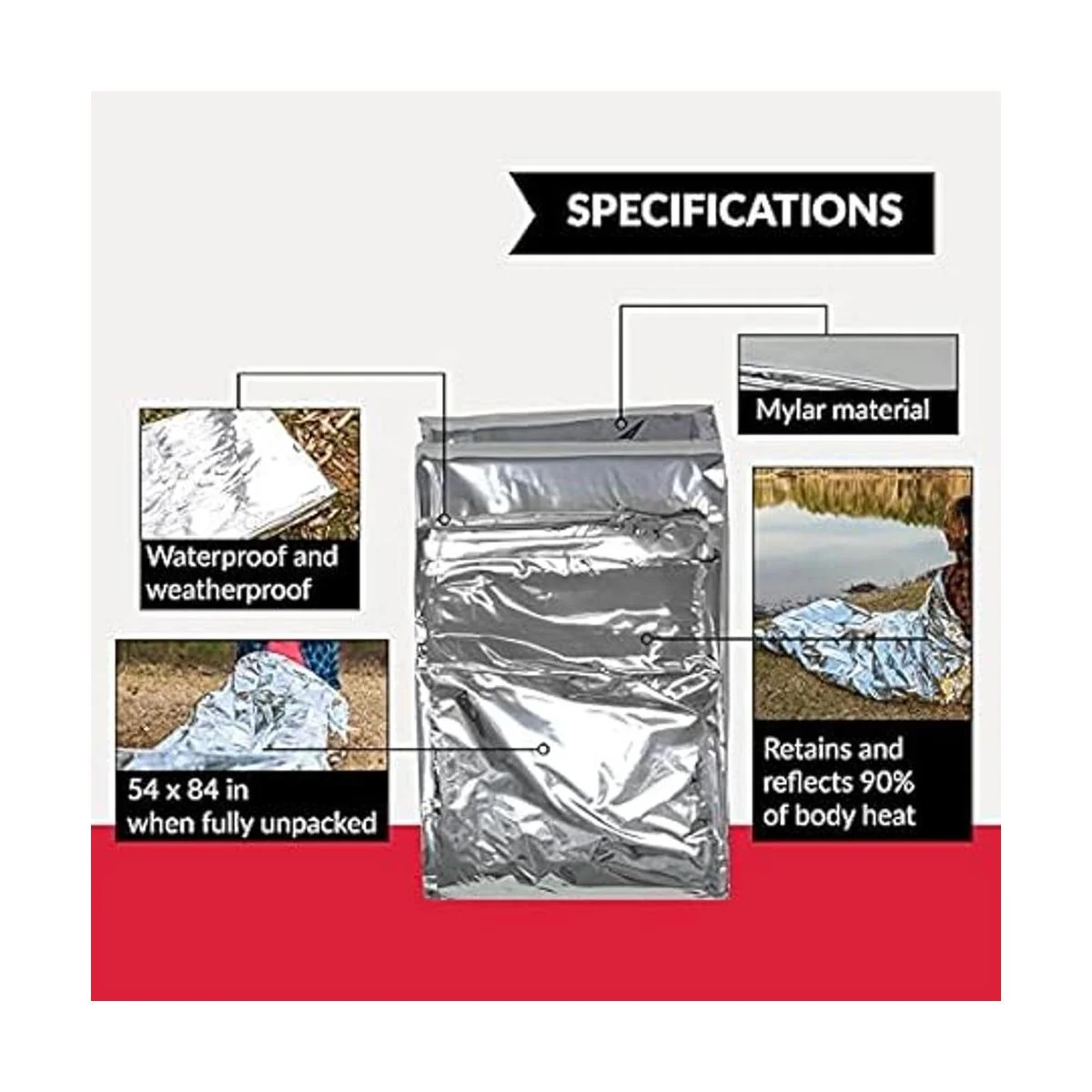 Ever Ready First Aid Manta de rescate de tereftalato de_2