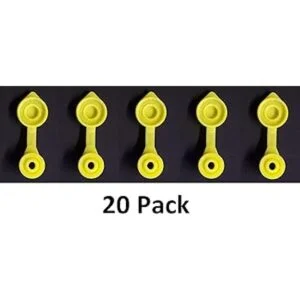 20 tapas de ventilación amarillas para bidones de