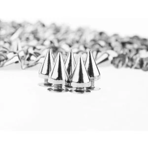 PMLAND 200 juegospares de picos de cono plateado de 0.374