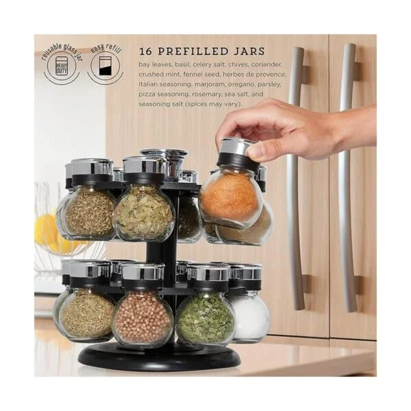 Especiero giratorio Kamenstein Madison de 16 frascos con