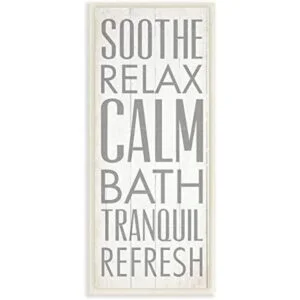Stupell Home Décor Soothe Calm Relax Placa de pared para_1