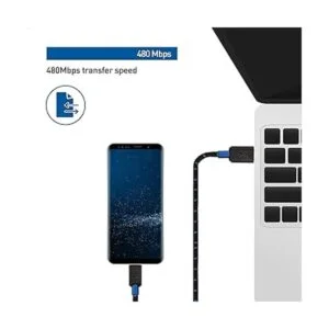 Cable Matters Cable USB C trenzado a micro USB de 6.6