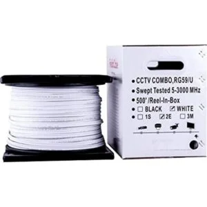 FiveStarCable Cable Cable coaxial RG59 Siamés CCTV Combo_1