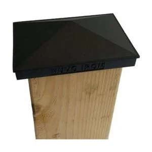 Nuvo Iron Tapa de poste pirámide 4 x 6 pulgadas color