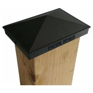 Nuvo Iron Tapa de poste pirámide 4 x 6 pulgadas color