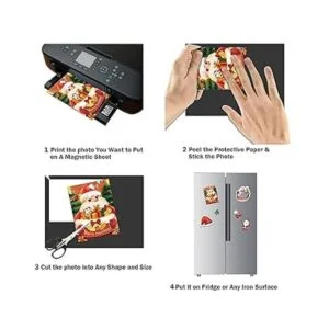 STONE CITY Hojas adhesivas magnéticas de 1.024 in con