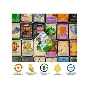 Ardillas Juego de cartas de estrategia de ritmo rápido_5