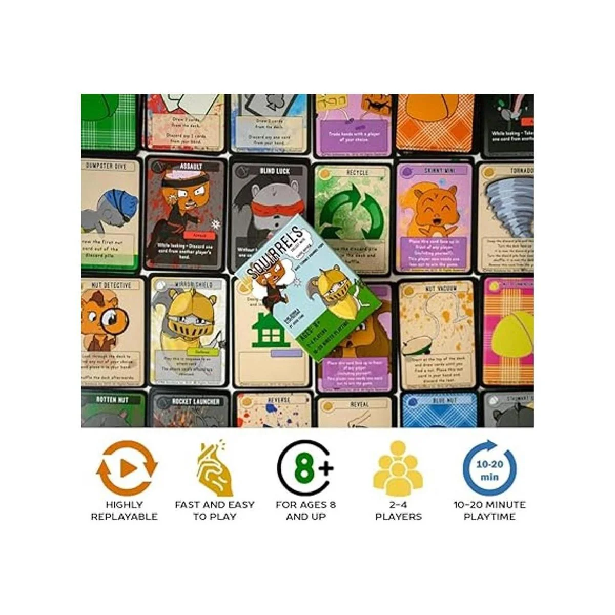 Ardillas Juego de cartas de estrategia de ritmo rápido_5