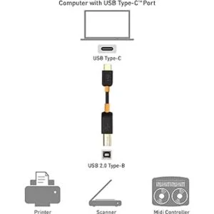 Cable Matters Cable de impresora USB C de 6.6 pies cable