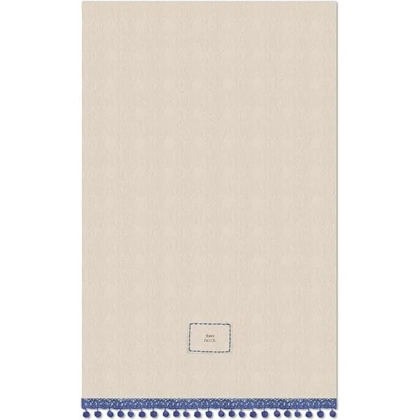 Heritage Lace clásico Pom Pom tener Fe toalla de té_1