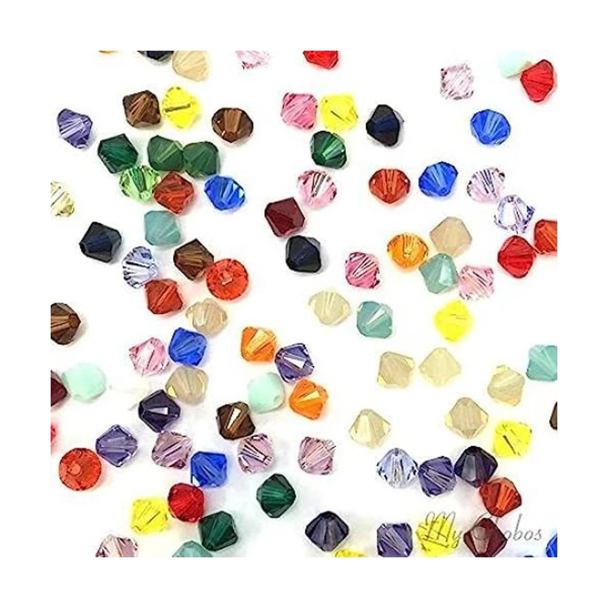 50 pcs Swarovski 5328 6mm Crystal Xilion Bicone Beads_1