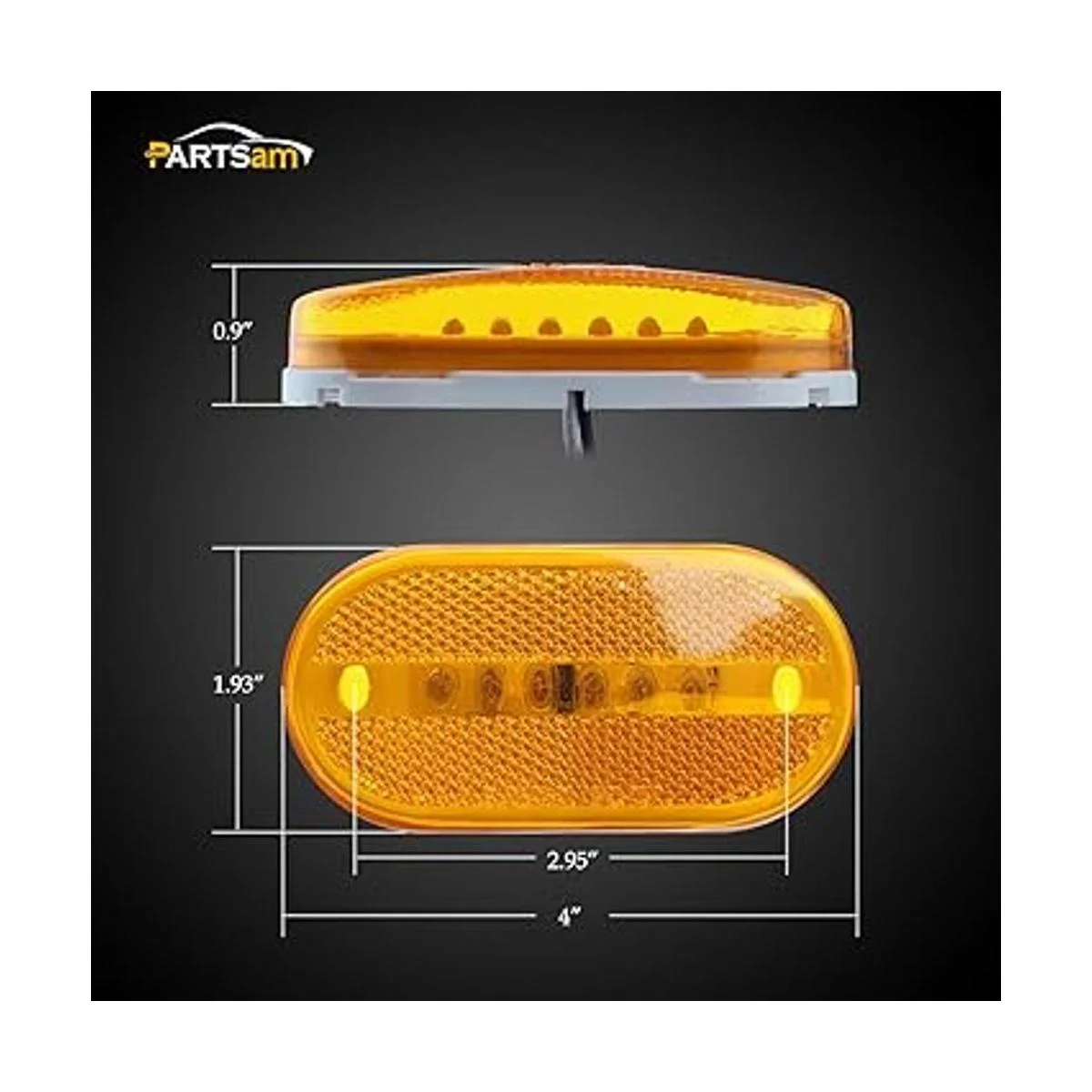 Luces laterales de 6 LED de 4 pulgadas paquete de de 2_6