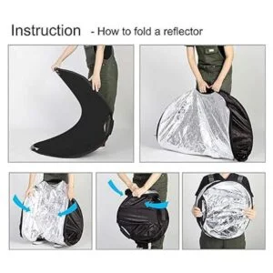 Reflector con asa para fotografía foto iluminación de_4