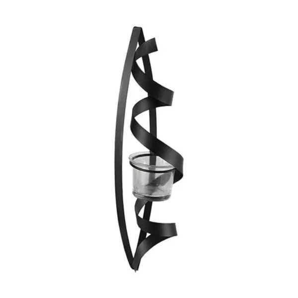 Lilys Home Tealight Candle Wall Sconces Spiral Iron_5