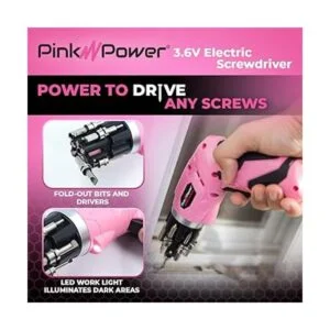 Pink Power taladro eléctrico de 48 Volt recargable_4