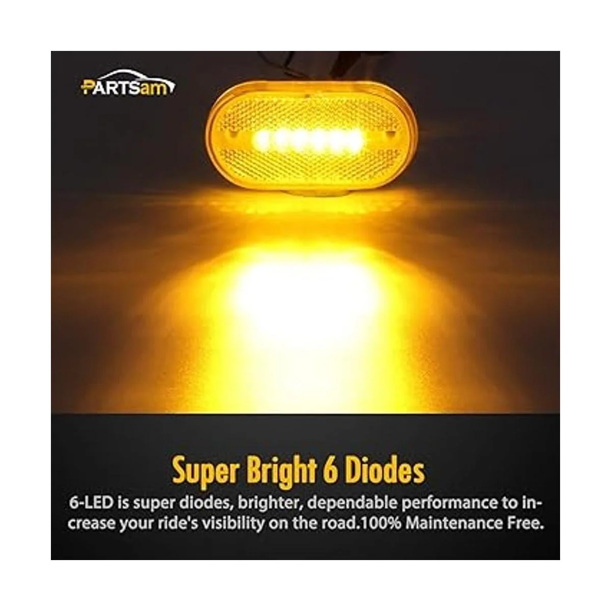 Luces laterales de 6 LED de 4 pulgadas paquete de de 2_3