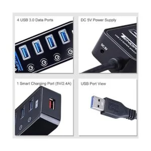 Concentrador USB 3.0 concentrador USB Tendak con 4_2