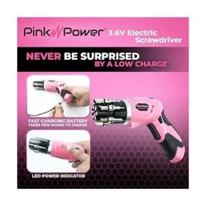 Pink Power taladro eléctrico de 48 Volt recargable_3