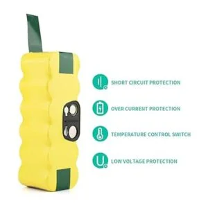 BAKTH Batería NIMH de 14.4 V y 3000 mAh para iRobot Roomba